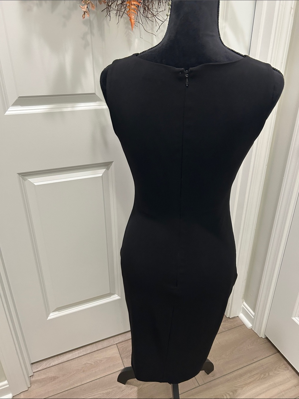 Calvin Klein Black Sleeveless Studded Sheath Dress Size Small - Picture 9 of 16